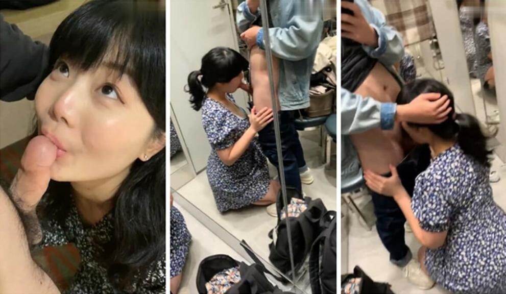 和性欲旺盛的美女同事 在商场的更衣间直接开干