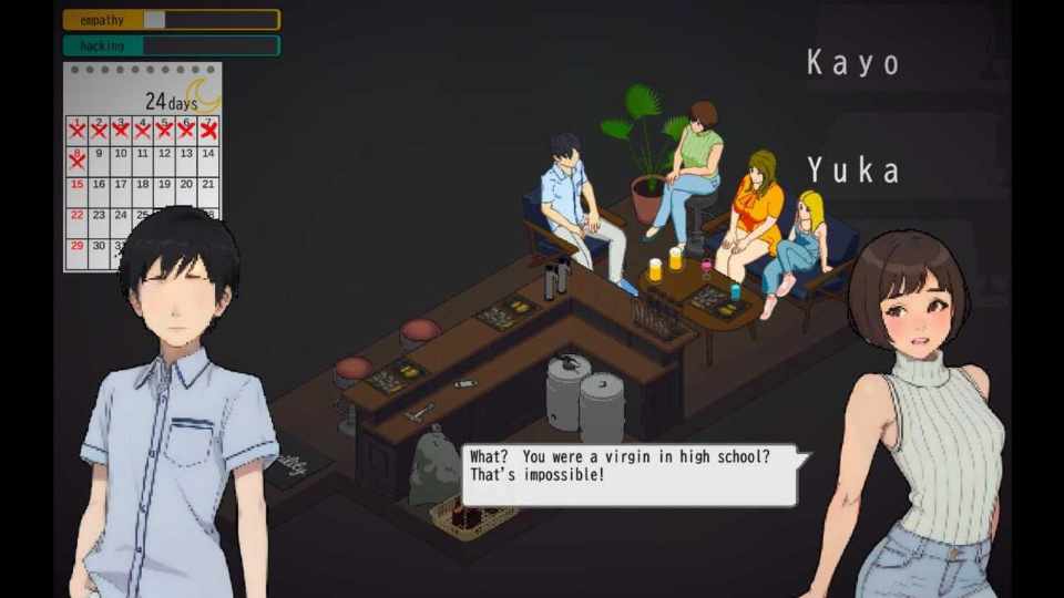 【日系SLG汉化】动态 东京大学生：书呆子与蜂王 Tokyo College Girls The Nerd & Queen Bees