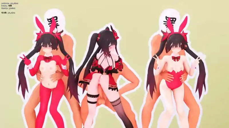 【MMD】咕酱 2月24星铁舞啪 花火三重奏 【1v+132m】