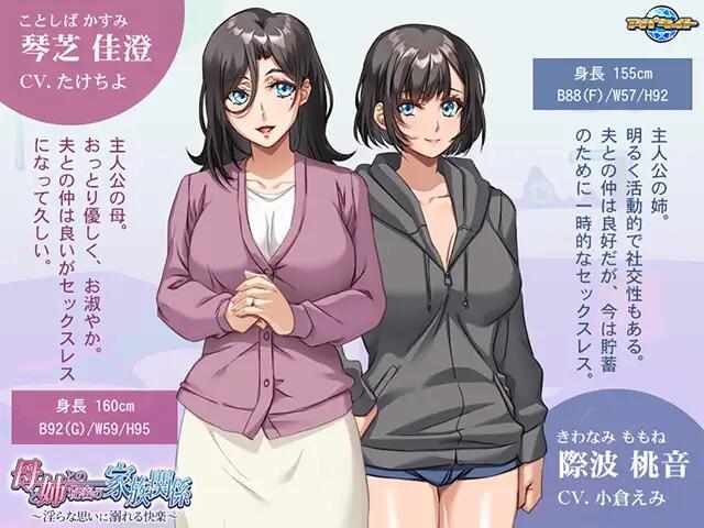 [ADV/NTR/AI汉化/PC] 母亲和姐姐的秘密家庭关系 ～沉溺于淫荡思绪的快乐 [470M] 母と姉との秘密の家族関係 ～淫らな思いに溺れる快楽