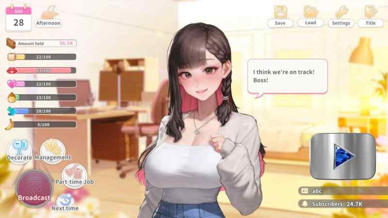 [SLG/官中/PC] 直播启动！VTuber出道指南 Streaming ON! VTuber Training [690M]