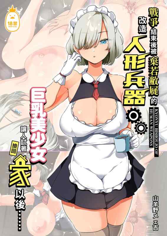 【漫画】全彩】人間兵器の巨乳美少女を拾って家に持ち帰ってみたら上下篇全