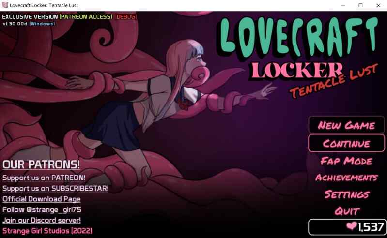【SLG/生肉/PC+安卓】触手柜子 Lovecraft Locker: Tentacle v1.30.00d【766M】