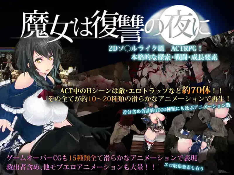 [ACT/无码汉化/动态] 魔女复仇之夜 魔女は復讐の夜に V1.07  [多空/706M/BD]