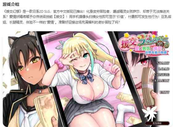【PC/日系SLG/2D/官中】援交幻想 官方中文版【1G】