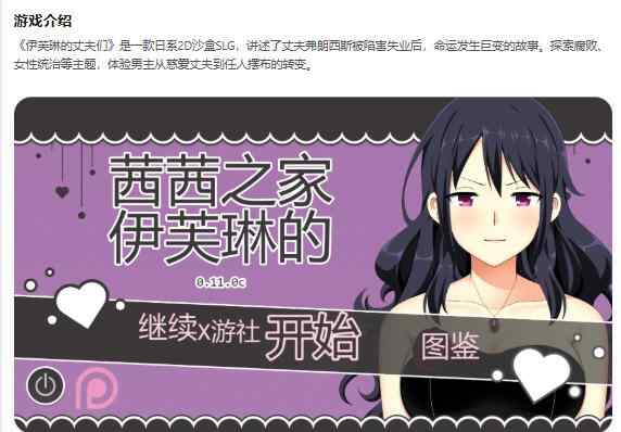 【PC+安卓/日系SLG/AI汉化/2D】伊芙琳的丈夫们Sissified Husband of Evelyn v0.11.0c AI汉化版【0.70G/更新】