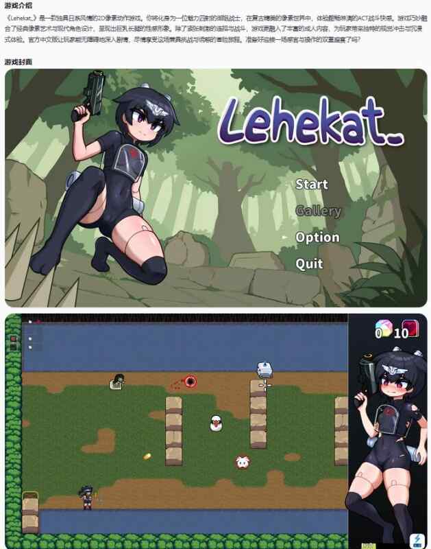 【PC/日系ACT/官中/动作】Lehekat_ 官方中文版【0.07G】