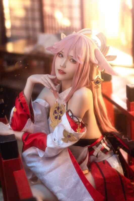 【COS】【迅雷网盘】花兮_honoka - 原神 八重神子 [11P-137MB].