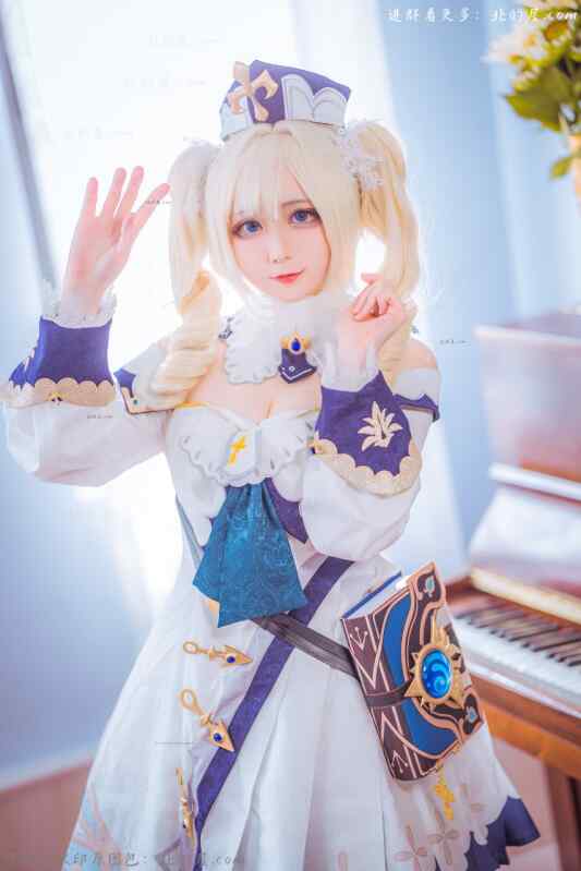 【夸克网盘】【COS】sayako - 芭芭拉  原神  白丝 足控 [105P]